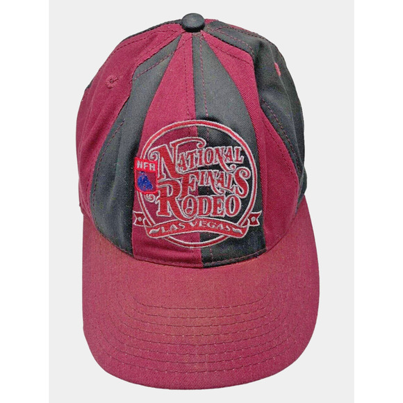 National Finals Rodeo Baseball Hat Vintage 80s 90s Snapback Made in USA NFR - Picture 1 of 6